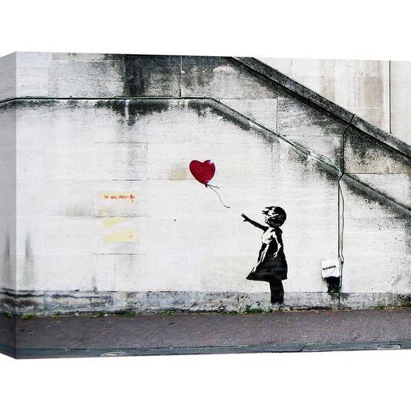 South Bank London – lerretstrykk med street art-motiv