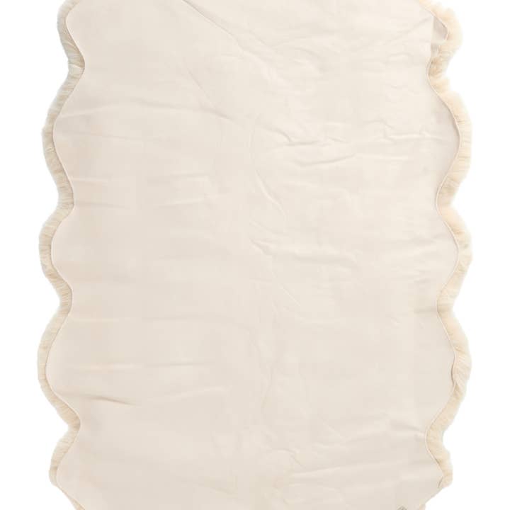 Skinnwille Fluffy – gulvteppe i kunstpels, beige 120 × 180 cm – bilde 2
