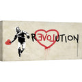Revolution – lerretstrykk med graffitiuttrykk