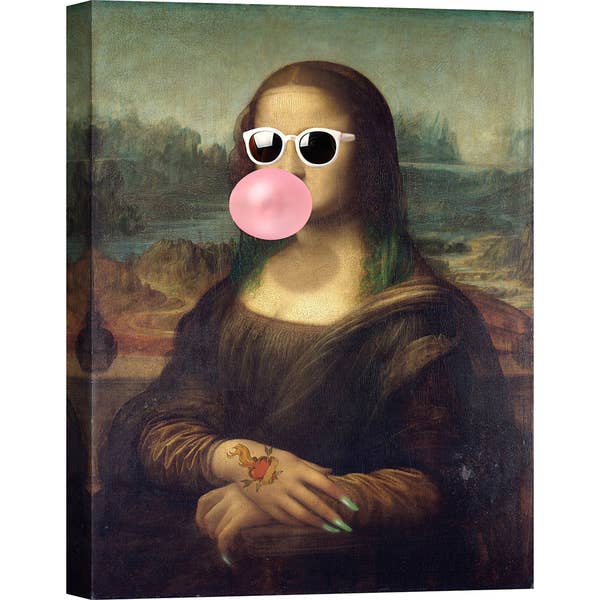 Leisure Time Mona Lisa – lerretstrykk av Matt Spencer