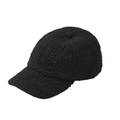 Svart teddy-caps – myk og lun