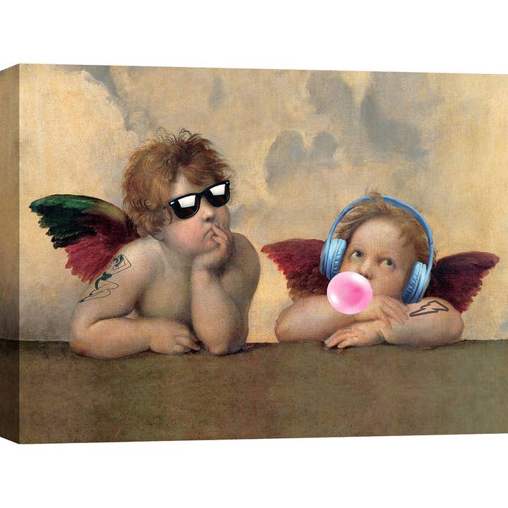 Leisure Time Angels – lerretstrykk av Matt Spencer – miljøbilde