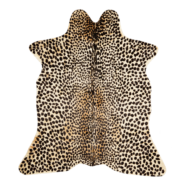 Skinnwille Leo – gulvteppe med leopardmønster 150 × 200 cm
